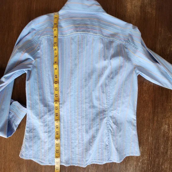 Talbots Multicolor Striped Shirt - Picture 7 of 8